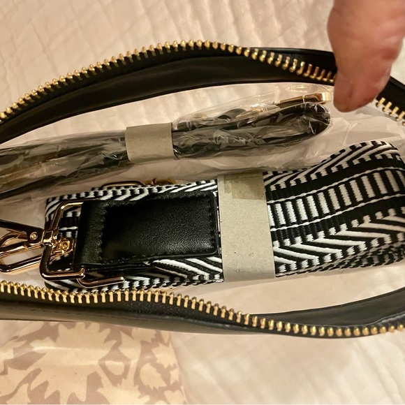 NWT Shiraleah clear spectator Crossbody Bag with two Straps in protective bag - Picture 4 of 8